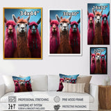 Pink Alpacas Wool Artistry - Pink Alpaca Wall Art