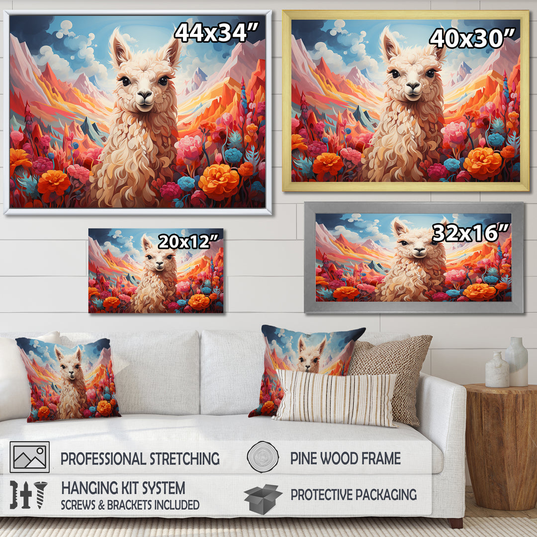 Enchanting Alpaca valley - Alpaca Home Decor Art