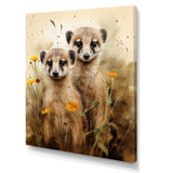 Otters meadow blooms Playtime - Marine Animals Living Room Wall Art