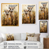 Otters meadow blooms Playtime - Marine Animals Living Room Wall Art