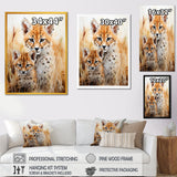 Cheetahs Tranquil meadow portrait - Cheetah Bedroom Wall Art