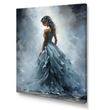 Grey Adagio Dance ballet - Fashion Canvas Wall Art