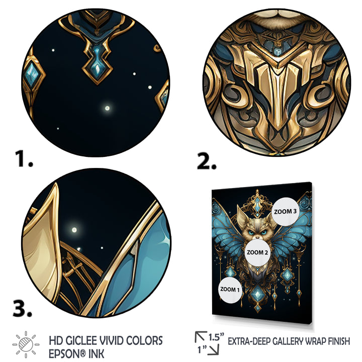 Cubist Night Sky bat - Bat Wall Art Prints