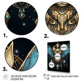 Cubist Night Sky bat - Bat Wall Art Prints