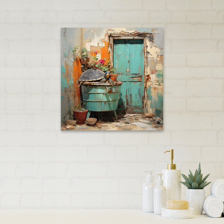 Farmhouse Turtle Tranquility Bath - Raven Wall Decor