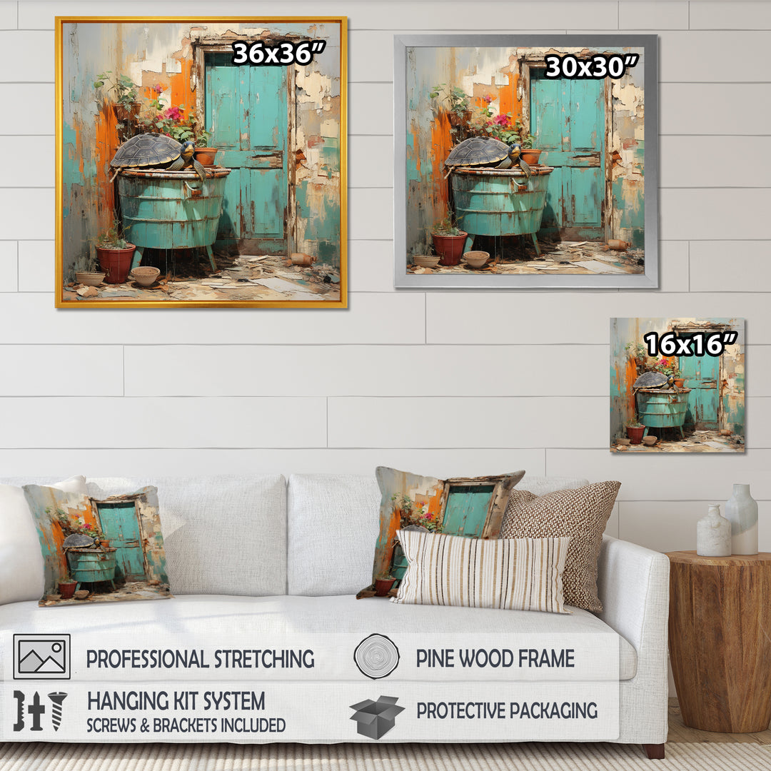 Farmhouse Turtle Tranquility Bath - Raven Wall Decor