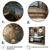 Elegant floral Bathroom harmony - Nursery Teddy Bear Wall Decor