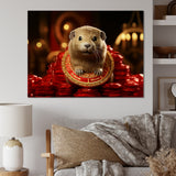 Royalty Beaver Beauty - Brown Beaver Wall Art