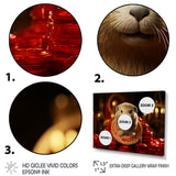Royalty Beaver Beauty - Brown Beaver Wall Art
