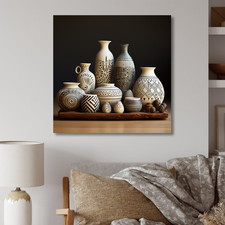 White Avant Garden boho Pottery - Animal Nursery Home Decor Art