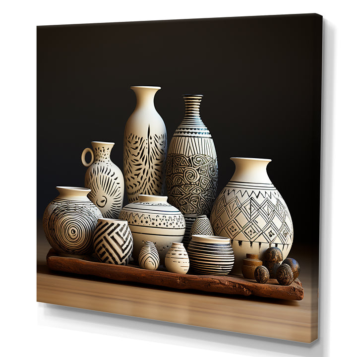 White Avant Garden boho Pottery - Animal Nursery Home Decor Art
