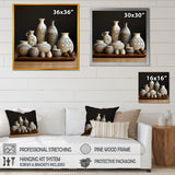 White Avant Garden boho Pottery - Animal Nursery Home Decor Art