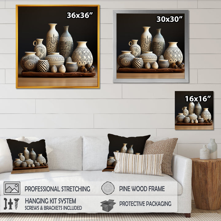 White Avant Garden boho Pottery - Animal Nursery Home Decor Art