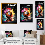 Pink Lively Bowling Lane - Bowling Canvas Wall Art