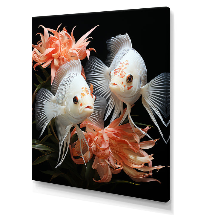 Coral Classical Butterfly fish Symphony - Coral Butterfly Fish Wall Art