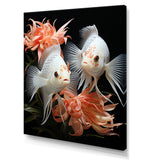 Coral Classical Butterfly fish Symphony - Coral Butterfly Fish Wall Art