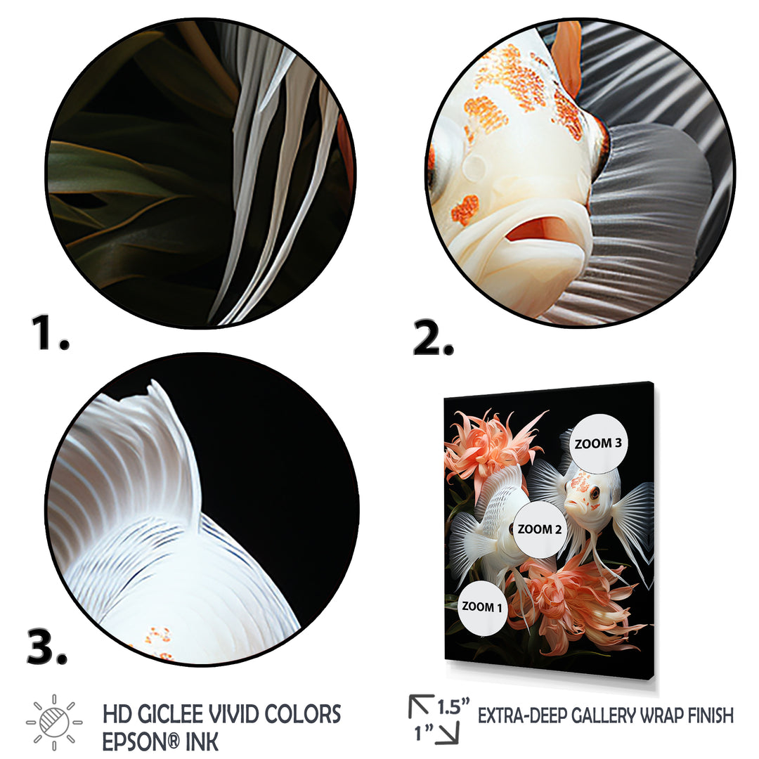 Coral Classical Butterfly fish Symphony - Coral Butterfly Fish Wall Art