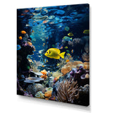 Blue butterfly fish Marine Grace - Butterfly Fish Bedroom Wall Art