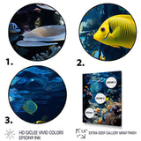 Blue butterfly fish Marine Grace - Butterfly Fish Bedroom Wall Art