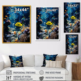 Blue butterfly fish Marine Grace - Butterfly Fish Bedroom Wall Art