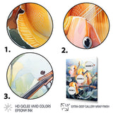 Orange butterfly fish melodic music - Butterfly Fish Canvas Wall Art