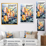 Orange butterfly fish melodic music - Butterfly Fish Canvas Wall Art