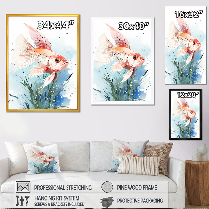 Pink butterfly fish Underwater Realm - Butterfly Fish Wall Decor
