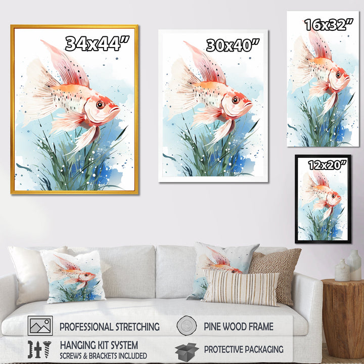 Pink butterfly fish Underwater Realm - Butterfly Fish Wall Decor