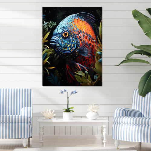 Butterfly fish in Coral elegance - Butterfly Fish Wall Art Prints