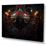 Red Gothic Luminary Grace - Fashion Canvas Wall Art