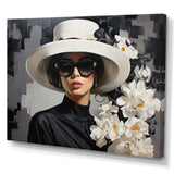 Elegance Portrait in Monochrome fashion IV - Fashion Canvas Wall Art