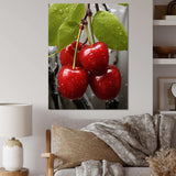 Red Cherry tree explosion 3 - Floral Canvas Wall Art