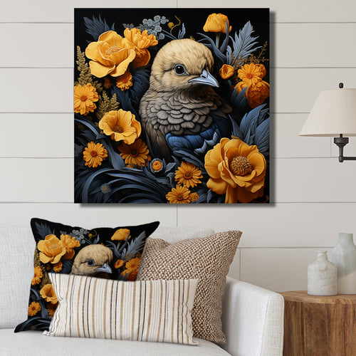 Cute chicken plumage - Chicken Living Room Wall Art