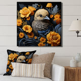 Cute chicken plumage - Chicken Living Room Wall Art