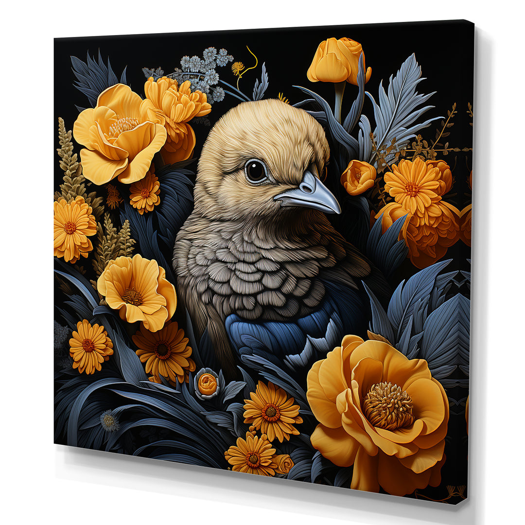 Cute chicken plumage - Chicken Living Room Wall Art
