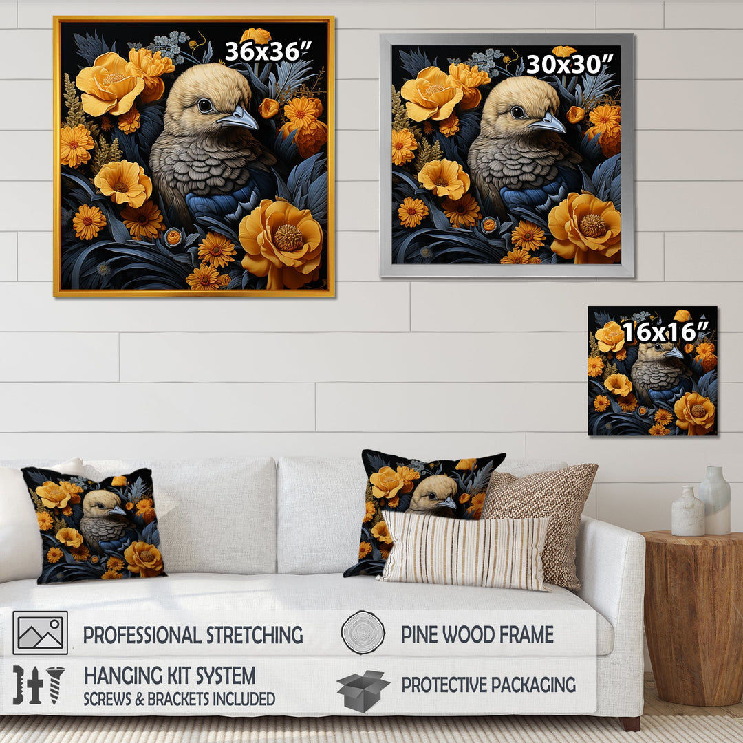 Cute chicken plumage - Chicken Living Room Wall Art