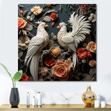 Love white and blue chicken plumage - Chicken Bedroom Wall Art