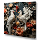 Love white and blue chicken plumage - Chicken Bedroom Wall Art