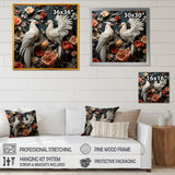 Love white and blue chicken plumage - Chicken Bedroom Wall Art