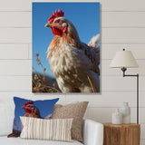 Rooster portrait photo - Chicken Canvas Wall Art