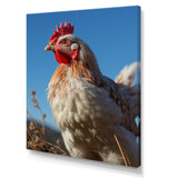 Rooster portrait photo - Chicken Canvas Wall Art
