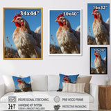 Rooster portrait photo - Chicken Canvas Wall Art