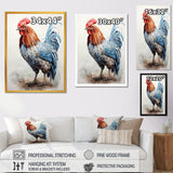 Strutting Rooster majesty - Chicken Framed Canvas Art