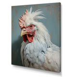 Majestic Rooster Portrait - Chicken Large Canvas Wall Art