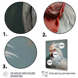 Majestic Rooster Portrait - Chicken Large Canvas Wall Art
