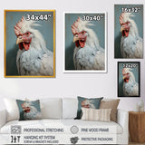 Majestic Rooster Portrait - Chicken Large Canvas Wall Art