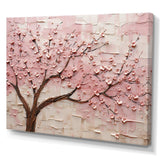 Cherry Blossom Whisper pink and white - Floral Canvas Wall Art