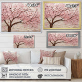 Cherry Blossom Whisper pink and white - Floral Canvas Wall Art