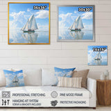 Morning Sail horizon I - Coastal Canvas Wall Art