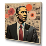 Vintage Obama Collage Chronicles I - People Canvas Wall Art